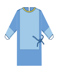 Хірургічні халати (SMS) посилені, Standard plus ХХL, ALPHAtex